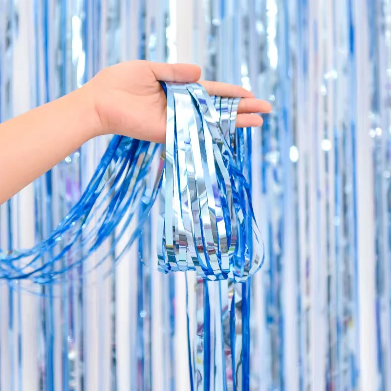 Sparkling Tinsel Foil Curtain - Party Backdrop & Wedding Decoration