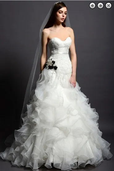 Новая мода vestido de noiva винтажное свадебное платье невесты длинное кружевное милое платье из органзы с оборками платья для матери невесты