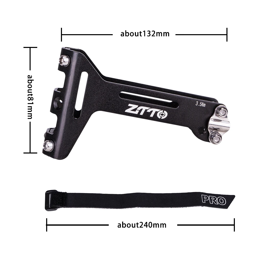 ZTTO Bicycle Saddle Bottle Cage Extension Holder, Repair Tool Kit, Inner Tube Seat, Universal Strap, Fix Qualquer coisa em MTB Road Bike