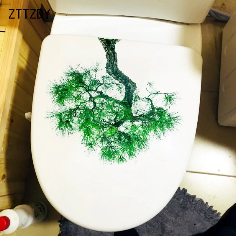 ZTTZDY 24 7 × 22 2 см белка деревья Творческий завод Туалет декоративные стикеры дял