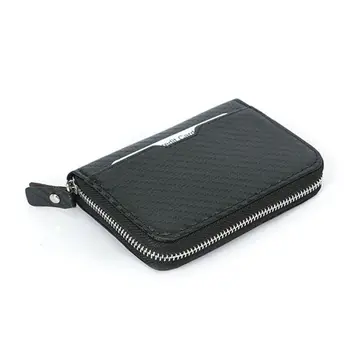 

Men RFID Credit Card Holder Cards Case Pocket Zipper Wallet Organizer L9BE