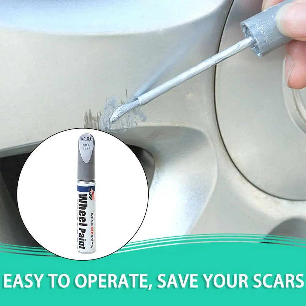 Wheel Pen Car Aluminum Alloy Silver Rim Renovation Repair Paint Spray Scratch Touch Up Tool Dropshipping |