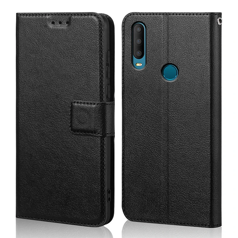 Alcatel 3X 2019 케이스 플립 고급 가죽 지갑 Alcatel3X 2019 3X5048U 5048Y 전화 케이스 용 자기 흡착 커버
