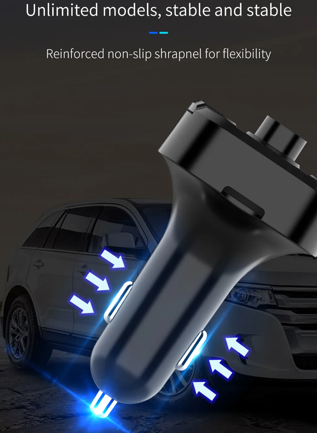 Bluetooth 5,0 автомобильный комплект громкой связи беспроводной fm-передатчик 3.1A Быстрый двойной USB lcd TF карта Автомобильный MP3-плеер автомобильные аксессуары