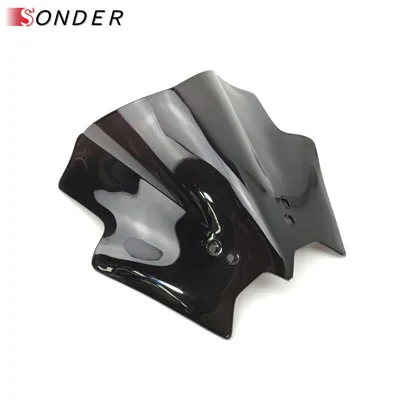 Мотоциклы лобовое стекло дымчатое лобовое стекло для KTM DUKE 390 200 125 DUKE390 DUKE200 DUKE125 2012- 2013 - Цвет: Black