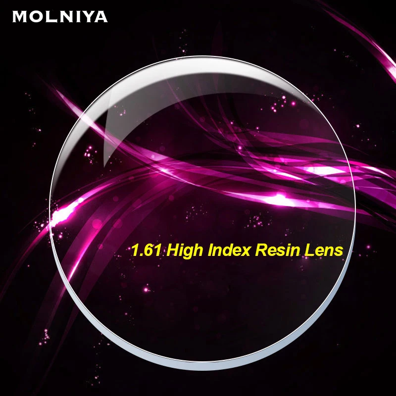 

MOLNIYA Radiation Protection 1.61 Thin Clear Optical Lens HMC EMI Asphere Anti UV Myopia Hyperopia Prescription Lenses