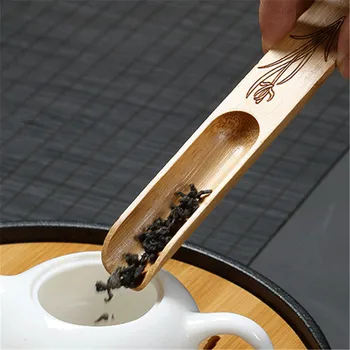 

Tea Spoon Wooden Fishtail Shaped Exquisite Tea Scoops Teaspoon Teaware Accessories Tea Shovel for Home Teahouse Office
