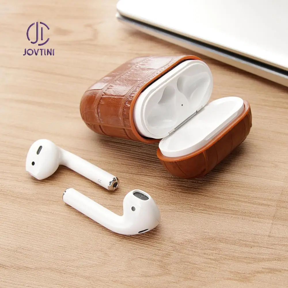 

For Apple Air Pods Charging Box Protective Cover Luxury Crocodile pattern Leather Bluetooth Wireless Earphone Case For AirPods