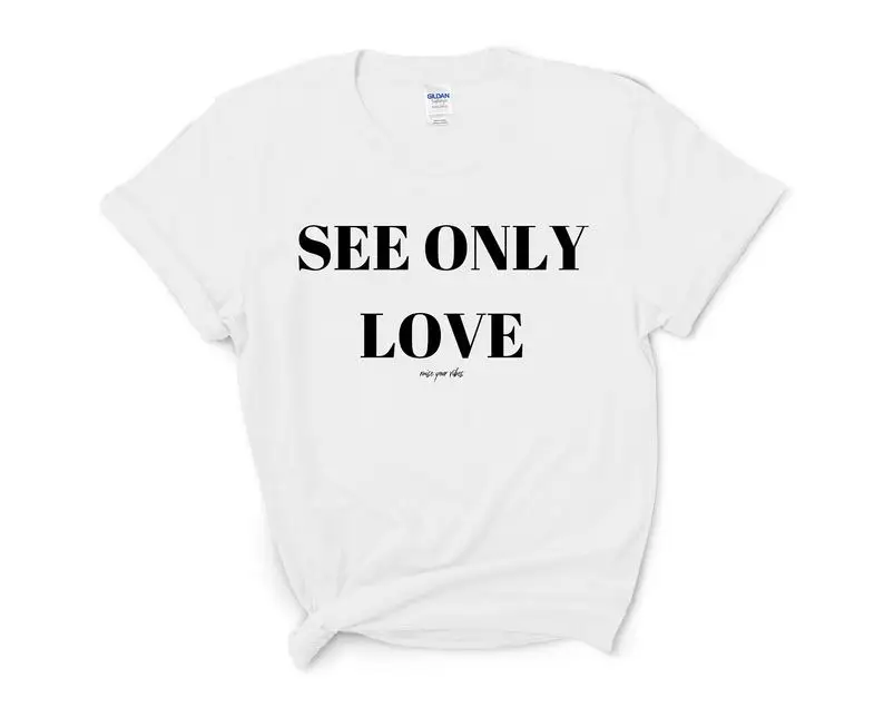 

Женская футболка с надписью «SEE ONLY», 100% хлопок, Забавный модный топ с коротким рукавом и круглым вырезом, футболки для дам