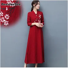 2019 новый современный китайское традиционное платье красный долго qipao «русалка» невесты свадебное cheongsam vestido китайский халат oriental