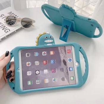 

Case For iPad 7th 10.2 / Pro 9.7 2017 2018 5th 6th Gen Cartoon Kids hand-held Cover For iPad air Mini 1 2 3 4 5 Silicon Funda