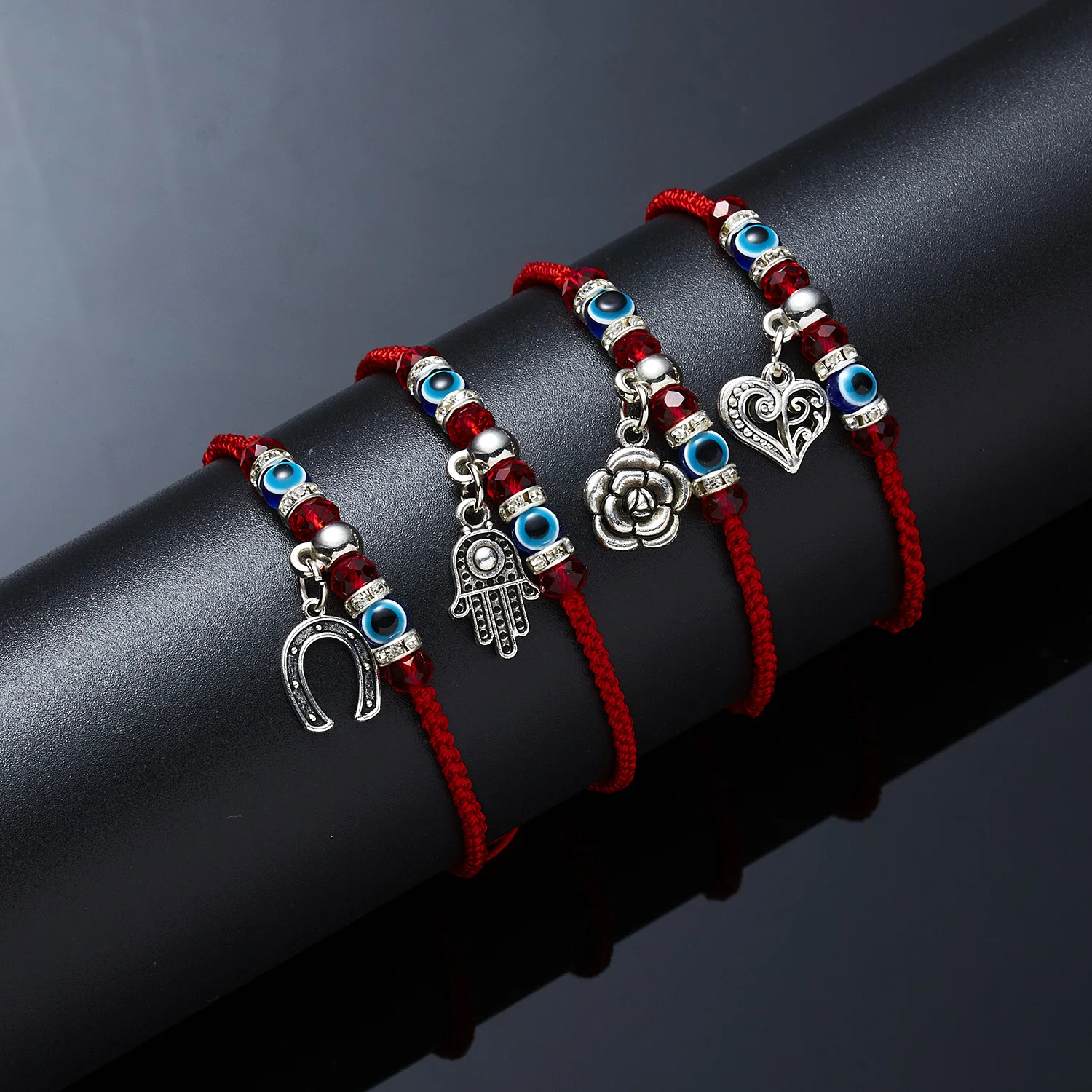 Bracelet Jewelry Lucky Eye Blue Evil Eye Charms Red String Thread Rope Couple Friendship Handmade
