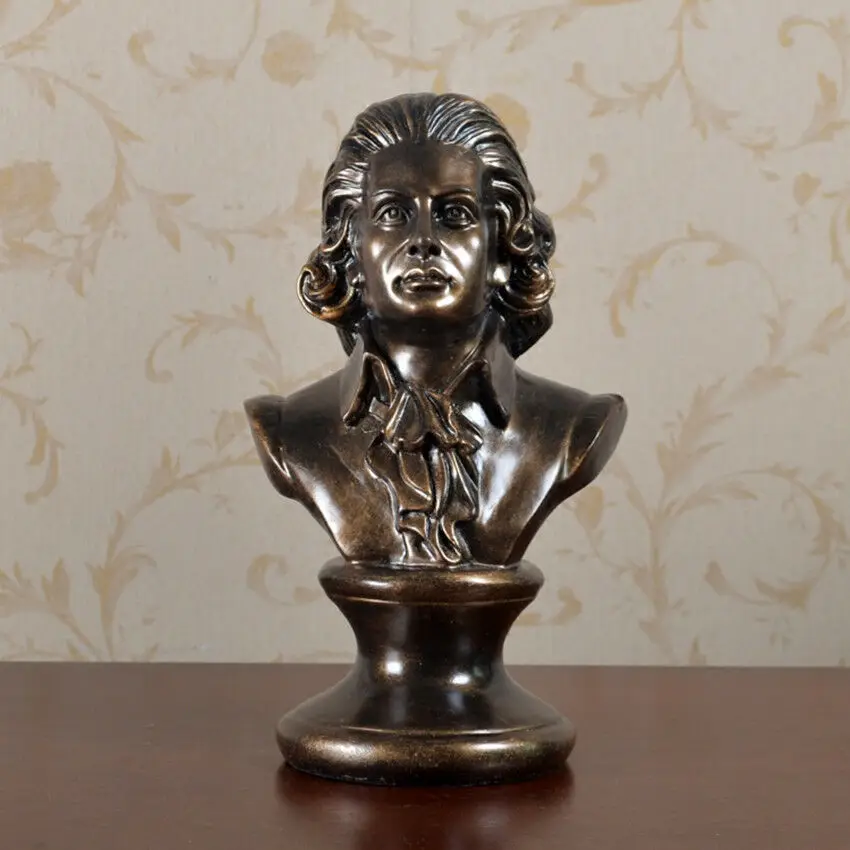 

The World's Famous Great Musician Mozart, Bust Resin Statue, Figure Statue