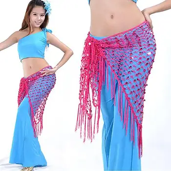 

Tassel Belly Dance Dancing Triangular Shawl Wrap Hip Scarf Dancewear Costume