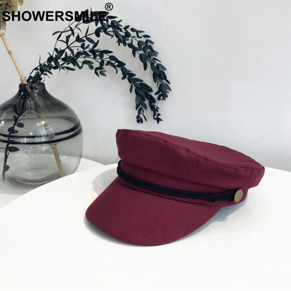 SHOWERSMILE хлопковые кепки газетчика для женщин бежевые плоские мужские