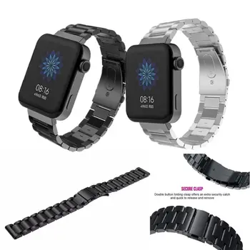 

Replaced Stainless Steel Watch Band Double Buckle Quick Release Wrist Strap for XIaomi Smart Watch MIUI Bracelet Accessories