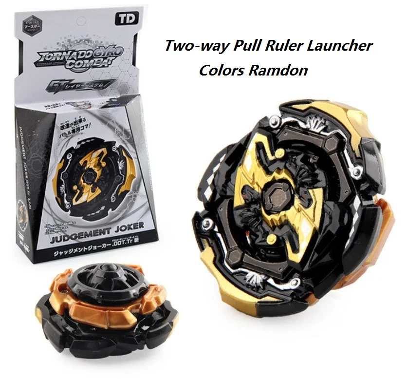 

B-X TOUPIE BURST BEYBLADE SPINNING TOP Gyro Toy Black B-00-142 Trial Clown with Two-way Pull Ruler Launcher Children