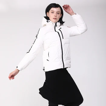 

jacket female duck down new white popular brief paragraph 2019 hooded coat of cultivate morality fashion suits
