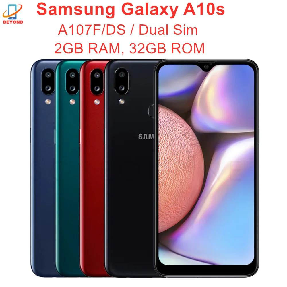 Samsung Galaxy A10s A107F/DS две Sim-карты глобальная версия ОЗУ 2 Гб ПЗУ 32 мобильный телефон