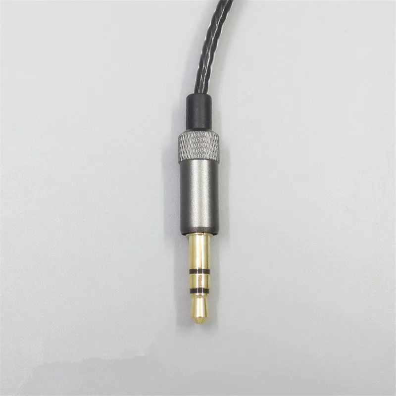 1 2 M 2 M Replacement Audio Cable for Sennheiser HD414 HD650 HD600 HD580 HD25 Headphones Durable Black 23 AugT0