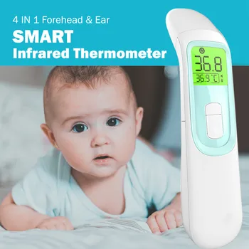 

термометр цифровой Human body infrared accurate ear forehead LCD digital display non-contact temperature measurement 50*