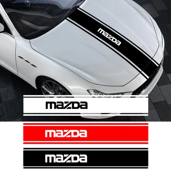 

Car Hood Decal Waterproof Scratchproof Engine Cover Sticker Car For Mazda Axela 2 3 MS 6 CX-5 CX-4 CX3 CX5 Axela demio Carbon Fi