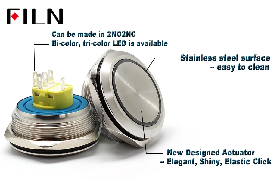 pushbutton switch 2NO2NC