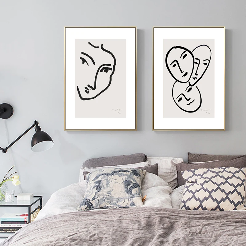 

Canvas Painting Nordic Decor Modern Different Figure Painting and Print Wall Art Picture for Living Room Home Decoration