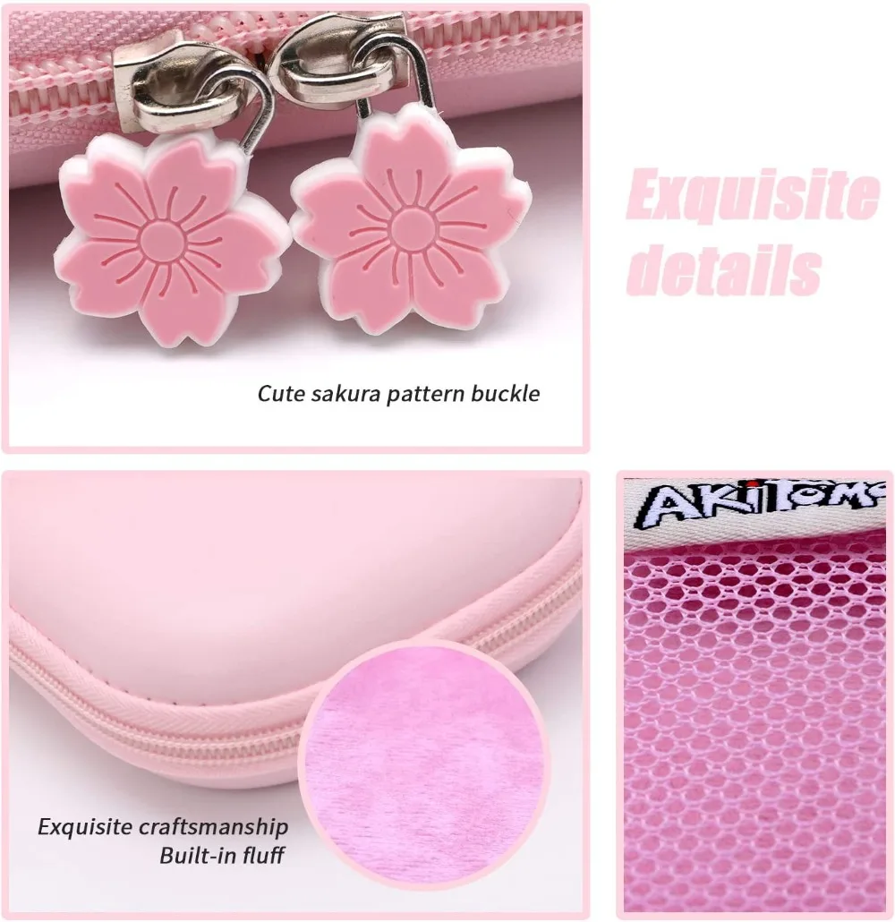 Kit de Acessórios para Transporte Nintendo Switch Lite em Rosa Vidro Protetor de Tela Polegar Aderente - Image 6
