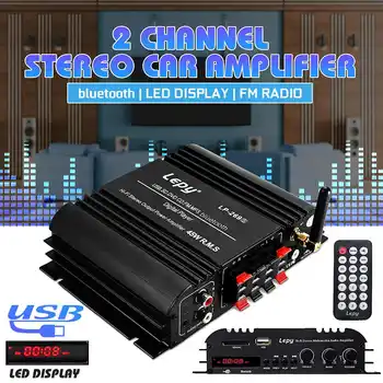 

LP 269S 4 Channel Car Amplifier Speaker Power Subwoofer HiFi Amp Bass bluetooth Stereo Sound FM 180W 12V US Plug