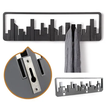 

Multipurpose Storage Pastoral Style Coat Wall Mount Home Decorative Black Hook Hanger Living Room Durable Sturdy Bedroom