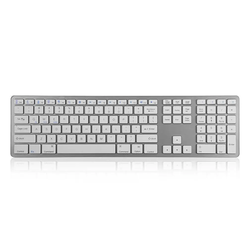

Universal Multi-Pairing Wireless Bluetooth Keyboard 104 Keys for PC/ Laptop/Tablet Ultra-thin Keyboard For Windows/Android/iOS