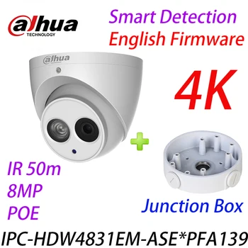 

Dahua IPC-HDW4831EM-ASE Firmware Original in English 4K 8MP IR Eyeball network Camera IR50m built-in microphone upgrade PFA139