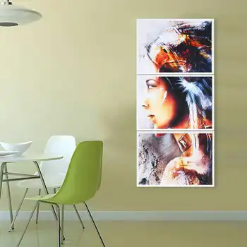 

New 3PCS Indians Modern Canvas Paintings Poster Wall Art Pictures Murals Girl Paintings Unframed Home Decoration Restaurant Hote