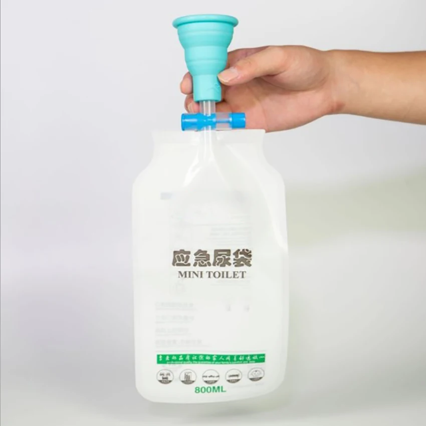 

Мешки для писсуаров для мужчин и женщин, 1 носик и 4 мешка, дорожный Писсуар для мужчин и женщин, многоразовые прикроватные мешки для писсуаро...