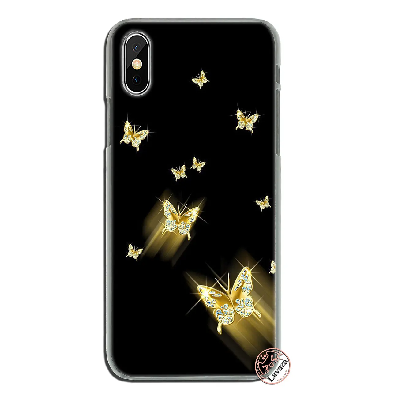 3 Lavaza красивый жесткий чехол для телефона с бабочкой и цветами для iPhone XR X 11 Pro XS Max 8 7 6S 5 5S SE 4S 4 10 - Цвет: 3