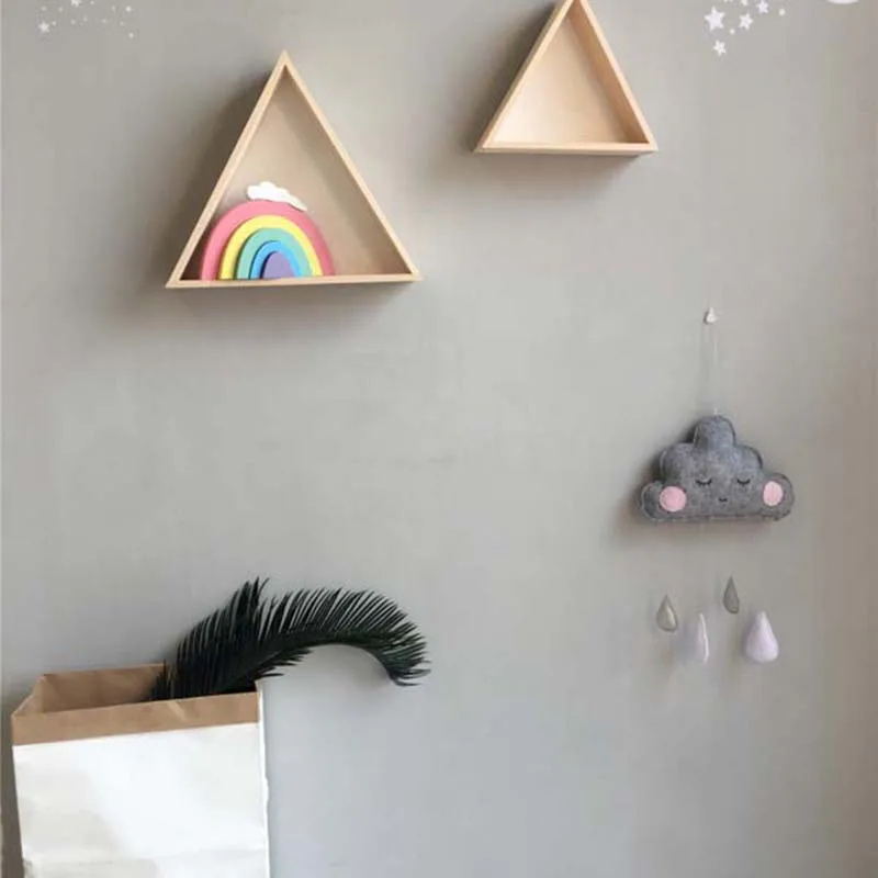 Koodykids декор для детской комнаты ручной работы из фетра облако для детской стены комнаты подвесное украшение из фетра облачный декор для детской фотосессии реквизит