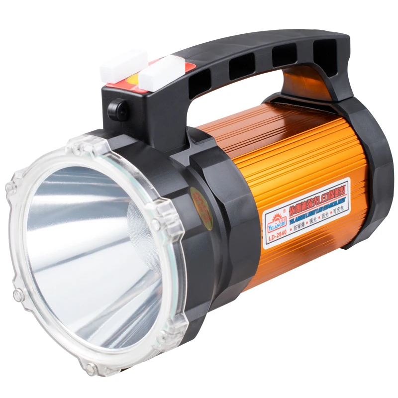 Strong light long shot LED searchlight high power 60W flashlight rechargeable torch waterproof portable lamp | Лампы и освещение