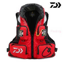 Спасательный жилет Daiwa для спорта на открытом воздухе, рыбалки, мужской спасательный жилет с регулируемой сеткой и несколькими карманами для плавания, защитный жилет, жилет для выживания Спасательный жилет Daiwa для спорта на открытом воздухе, рыбалки, мужской спасательный жилет с регулируемой сеткой и несколькими карманами для плавания, защитный жилет, жилет для выживания