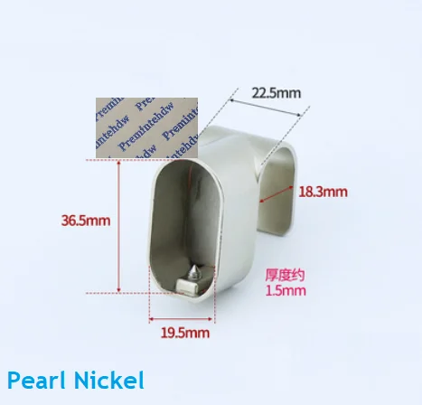 Nickel Hook 2 шт./лот Верхнее Крепление овальный шкаф для шкафа подвесной стержень угловой кронштейн фланец T Поддержка блестящий хром Бронза Золото никель цинк 2 способа - Цвет: Nickel Hook