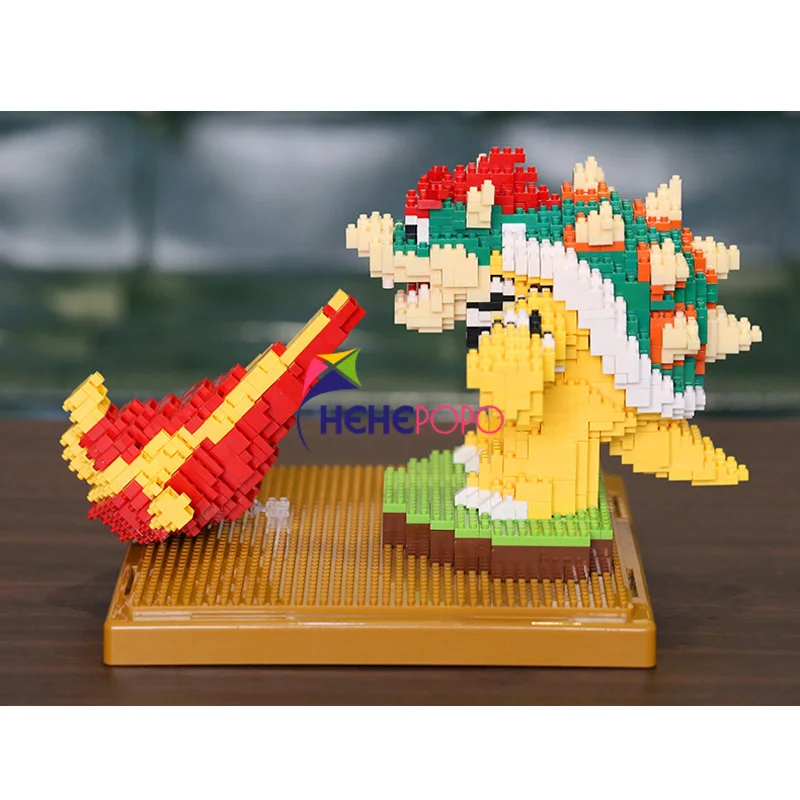 1539 шт. 2517 Супер Марио огонь Bowser черепаха босс животные Монстр 3D модель Сделай Сам