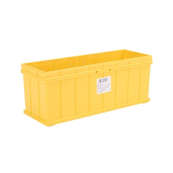 

1*Flower Pot Resin Square Flower Pot Plant Container Holder With Leaky Screen Strainer Home Storage Pot