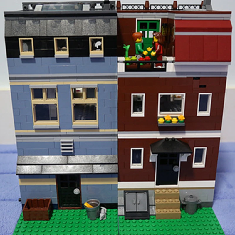 Creator City Pets Shop Dog Street, Классическая модель, строительные блоки, наборы, Детские кубики, детские игрушки, совместимы с детьми