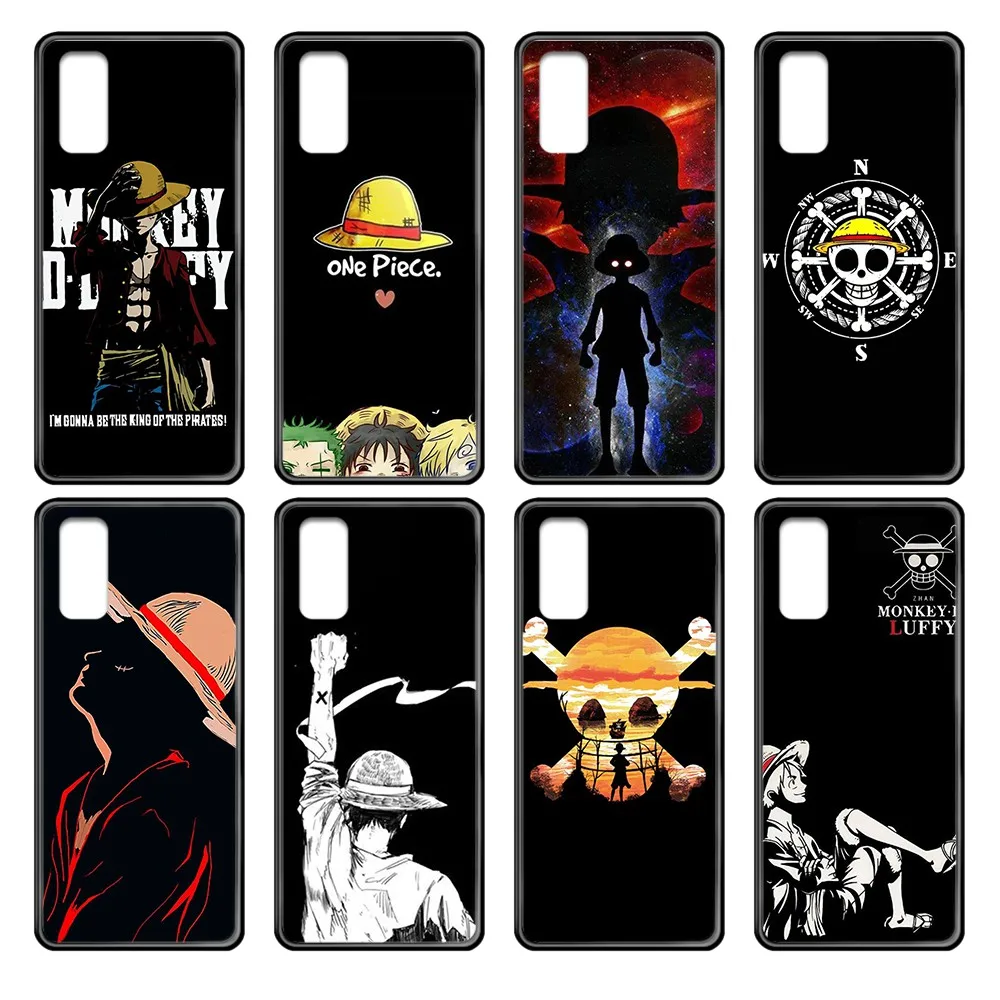 One piece logo Luffy аниме черный чехол для телефона Корпус Samsung Galaxy J S 1 2 3 4 5 6 7 8 9 10 Ace Prime Plus