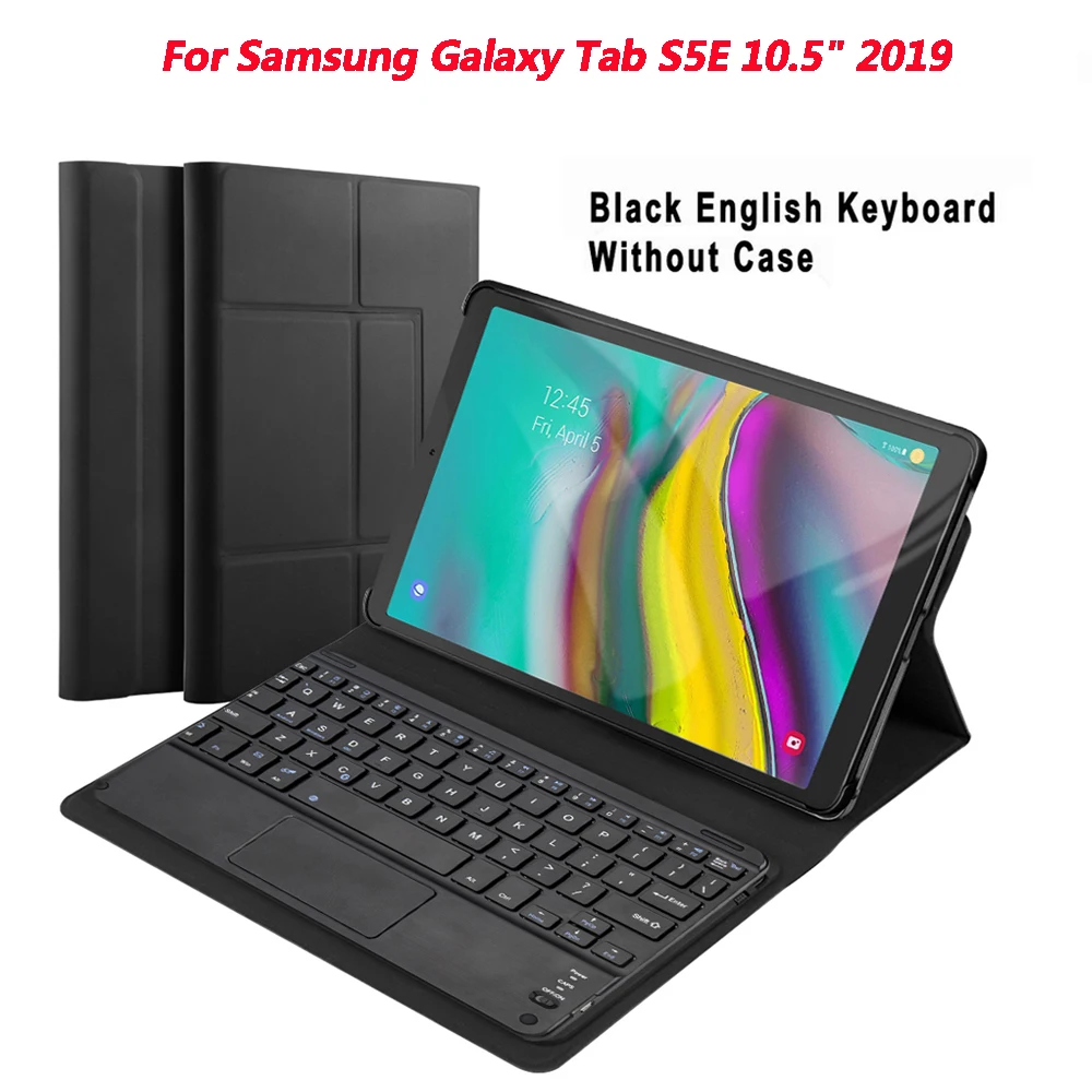 10,5 дюймов Bluetooth клавиатура без подсветки для samsung Galaxy Tab S5e черный кожаный чехол для планшета защитный чехол