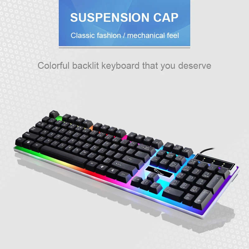 Игровая клавиатура RGB с подсветкой Проводная Механическая сенсорная
