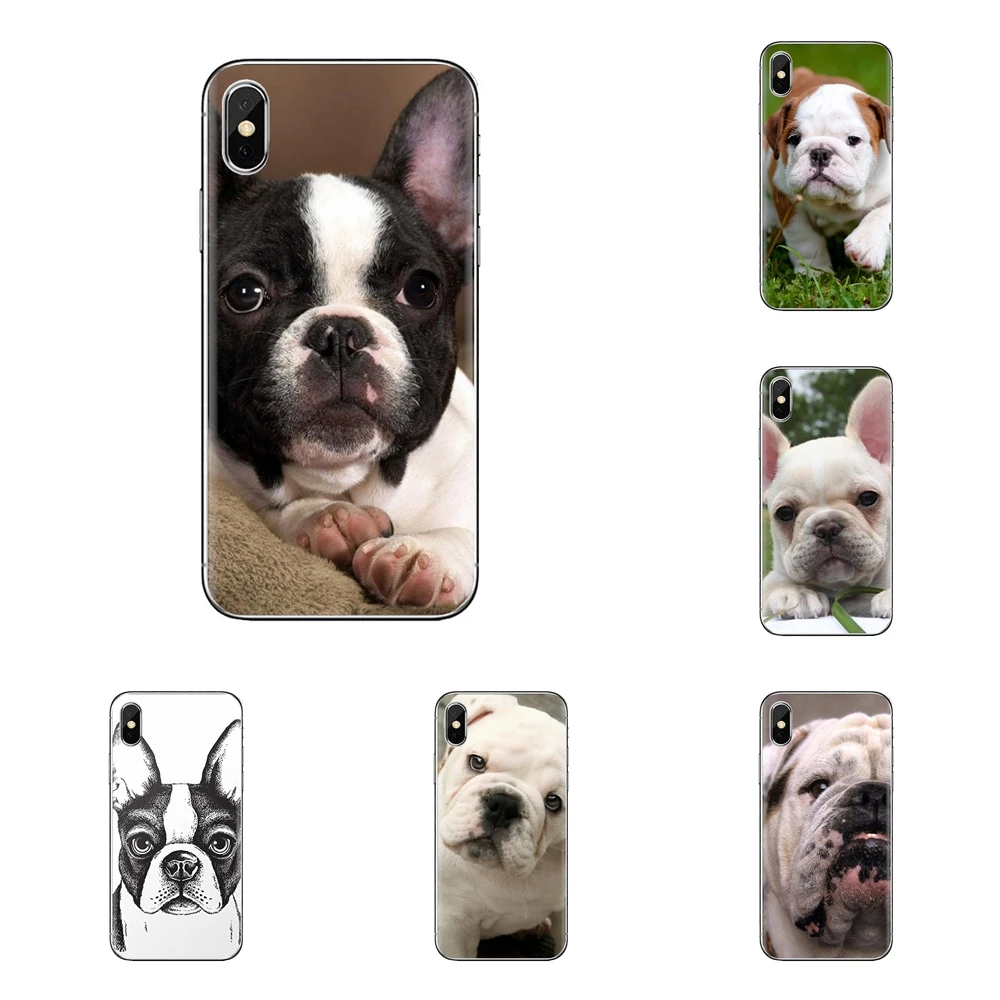 Soft Transparent Shell Covers dog bulldog Cute Art For Xiaomi Redmi 4 3 3S Pro Mi3 Mi4 Mi4i Mi4C Mi5 Mi5S Mi Max Note 2 |