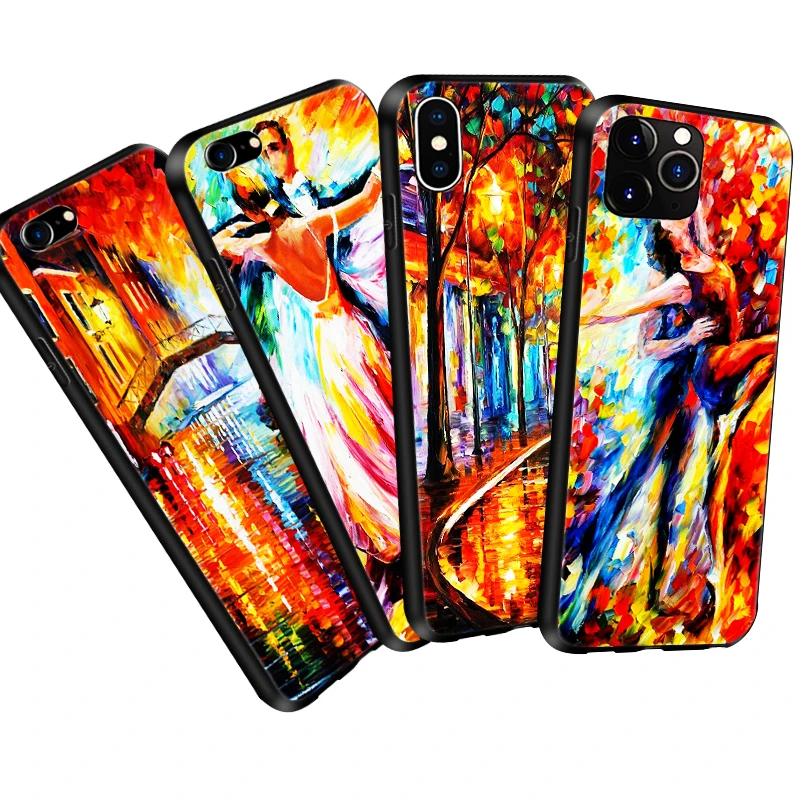 Afremov Paris Street Night чехол для iPhone 11 Pro Max X XR XS 5S SE 6S 7 8 Plus мягкий телефона из ТПУ Huawei Mate20 P20