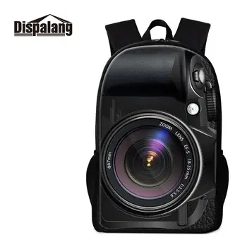 

Dispalang Children To School Bag Camera Print Backpack Primary Students Schoolbag Kid Backpacks Girl Boy Teenager Book Bag