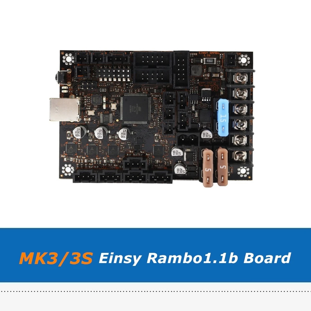 Плата управления Reprap Prusa i3 MK3/3S Einsy Rambo 1.1b с 4 драйверами TMC2130 SPI для 3D принтеров I3